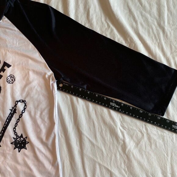 Netflix Stranger Things T-Shirt Unisex White Hellfire Club Polyester Baseball - Picture 7 of 8